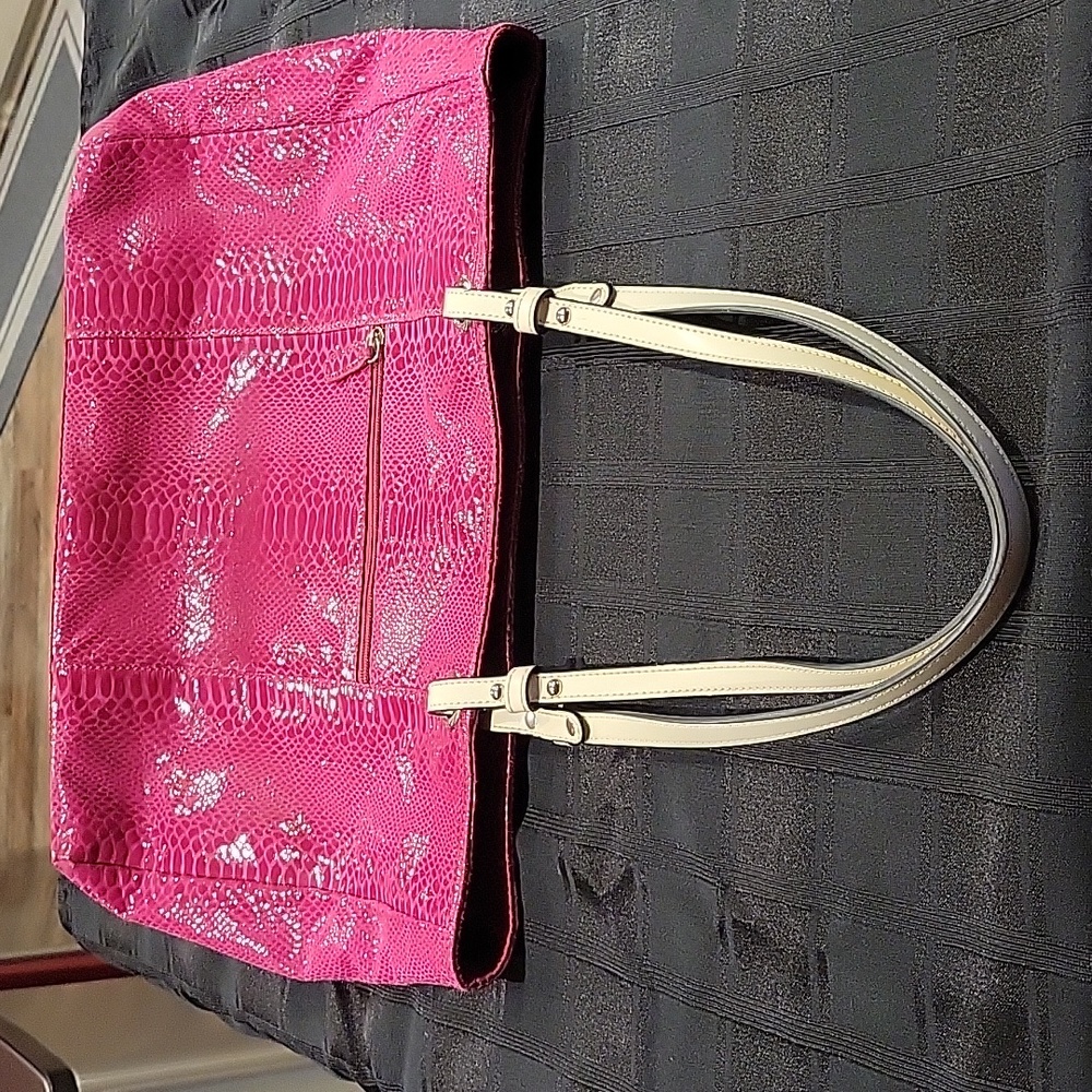 Wilson's Leather Snakeskin tote - Picture 2 of 8